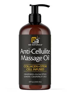 Anti Cellulite Massage Oil for Massage Therapy - Collagen and Stem Cell Skin Tightening Cellulite Cream for Women